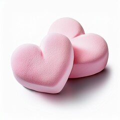 Fototapeta premium pink heart shaped box isolated