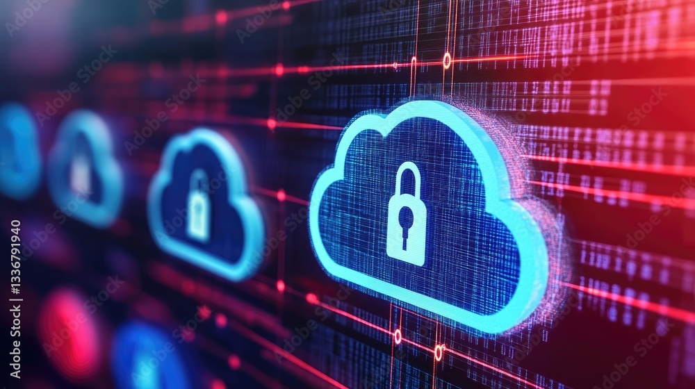 Poster abstract it network security visualization with encrypted cloud connections.