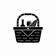 creative details Picnic Basket Icon vector illustration 