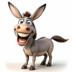 a cartoon donkey laughing funny