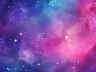 Fototapeta premium Violet purple abstract watercolor background for textures backgrounds and web banner design. Purple pink blue white pastel grainy gradient background. Pink magenta blue purple color background