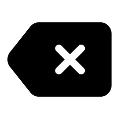 Fototapeta premium delete icon for illustration