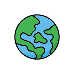 earth icon world globe vector design template
