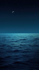 Blue wallpaper moon sea astronomy.