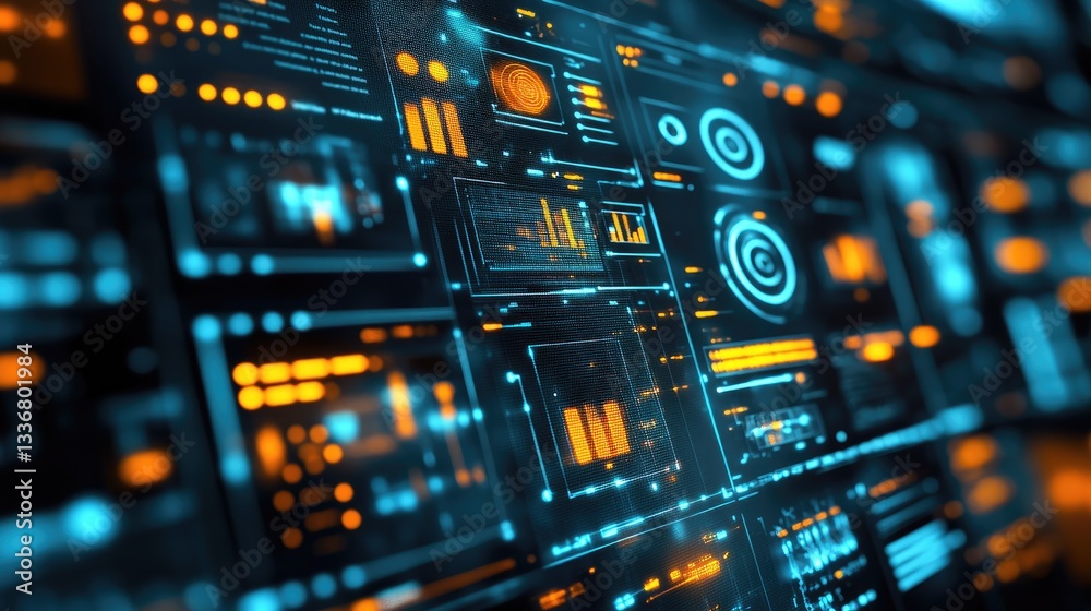 Poster ai-powered dashboard displaying machine learning predictions for quality trends.