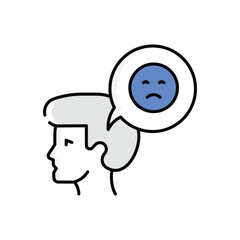 Negative  Behaviour Vector icon