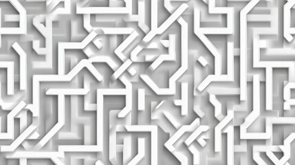 Abstract White Geometric Architectural Design