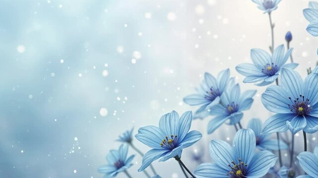 ブルーの花の背景