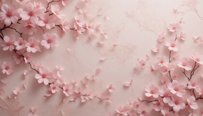 Obraz premium Cherry blossom bloom nature floral image soft light close-up serenity