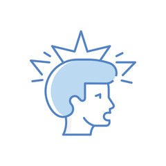 Panic Attack Vector icon