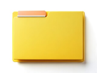 High-resolution stock photo: an empty file folder, isolated on white, representing digital data storage and file management.