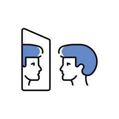 Self Awareness Vector icon