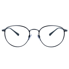 Fototapeta premium Stylish Oval Glasses for Every Occasion on a white background.