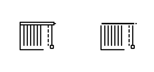 Blinds openicons for ui. vector illustration