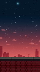 Fototapeta premium Vintage wallpaper night sky architecture.