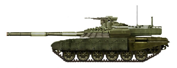 A variant of the modernization of the T-72-120 tank, with the installation of a new turret and an automatic loader in its stern © Tikros