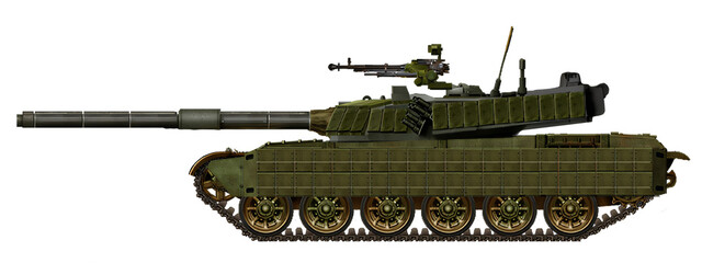 T-72 tank modernization option with a new turret and 120mm gun © Tikros