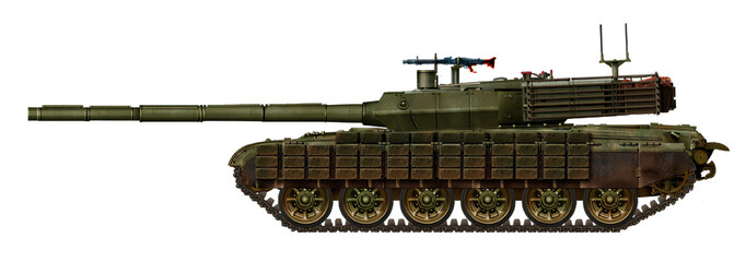 T-72 tank modernization option with a new turret and 125mm gun © Tikros