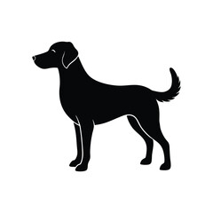 Dog  silhouette vector illustration 