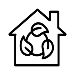 eco friendly house icon vector illustration concept