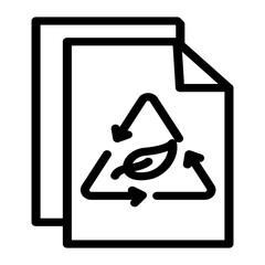 recycled paper icon vector illustration concept