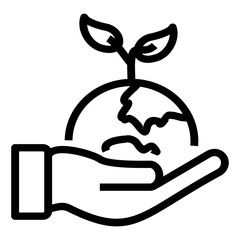 save the world icon vector illustration concept