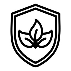nature protection icon vector illustration concept