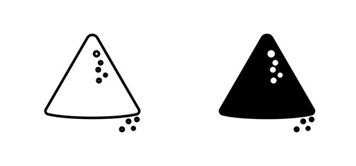 Mound icons set for apps and web ui designs. simple isolated graphics.