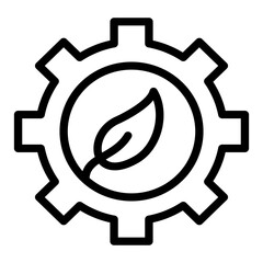 green technology icon vector illustration concept