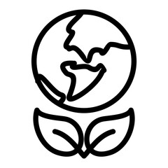 planet earth icon vector illustration concept