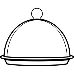 Serving Tray Outline Vector Collection