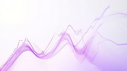 Abstract Purple Data Flow Visualizations