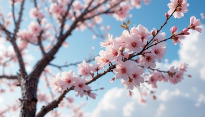 Cherry blossom blooming in spring nature photography outdoor close-up beauty