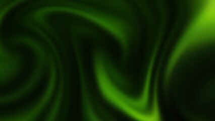 Green Abstract Aurora Background with Smooth Gradient Effect. Green abstract swirl background with smooth flowing curves and gradient light effect