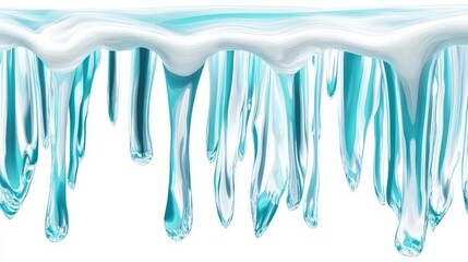 Stunning Icy Waterfalls: A Mesmerizing Abstract Design