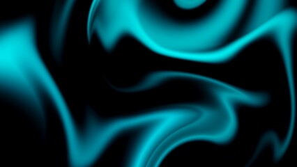 Abstract blue background. Abstract neon blue fluid swirl design on a black background, creating a futuristic and glowing effect. Perfect for your design