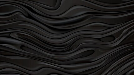 Abstract Black Wave Pattern - Modern Graphic Design for Backgrounds