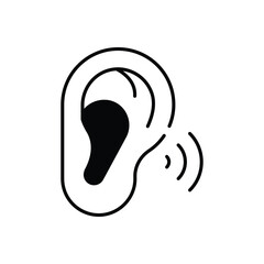Hearing Disorder Vector icon