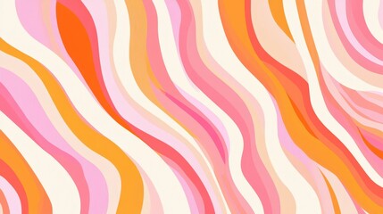 Abstract Colorful Wavy Stripes - A Vibrant Graphic Design