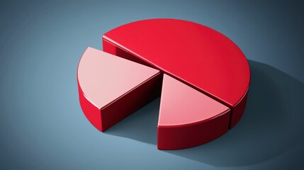 3D Pie Chart Visualizing Business Data Insights