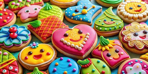 Cute Cartoon Cookies, Sweet Treats, Delicious Baked Goods
