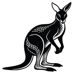 Fototapeta premium Adobe Illustrator ArtAdorable hyena line art illustration designed for kids to fill with vibrant colorswork