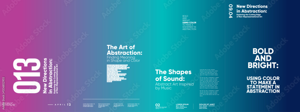 Wall mural dynamic poster template with structured typography and abstract composition. the vibrant layout blen