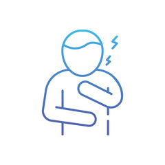 Chest Pain Vector icon
