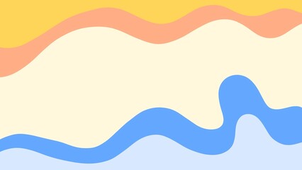Cute blue and orange aesthetic background
