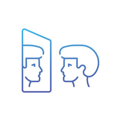 Self Awareness Vector icon