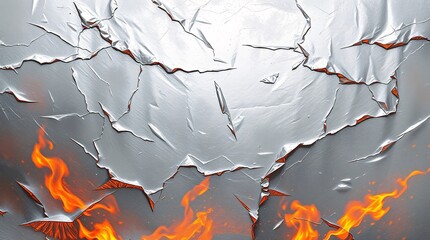 gold and silver crumpled foil texture with soft lighting, wrinkled metallic gold and white aluminum foil background