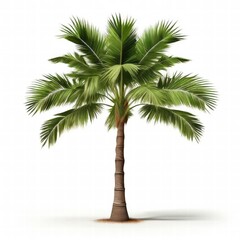 Fototapeta premium an AI Image Generator, Vibrant Palm Trees Standing Against