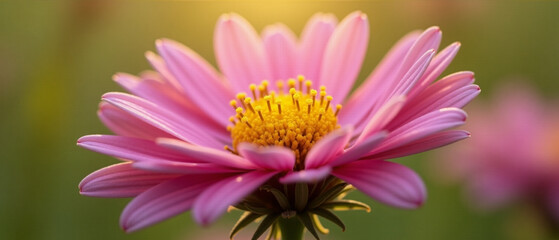 Obraz premium Nature photograph a close up macro shot of wild flowers in bloom