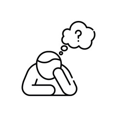 Thinking Vector icon